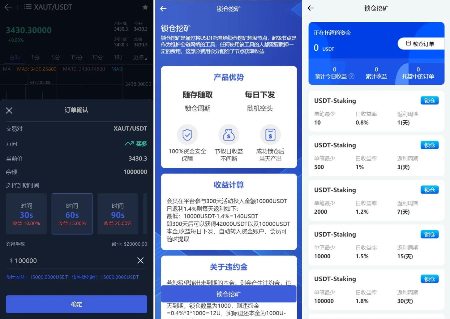 Phemex多语言交易所源码/期权交易+合约交易+新币申购+锁仓挖矿+平台币发行+K线行情控制/前端uniapp编译后+后端PHP,期权交易+合约交易+新币申购+锁仓挖矿+平台币发行,多语言交易所,第2张