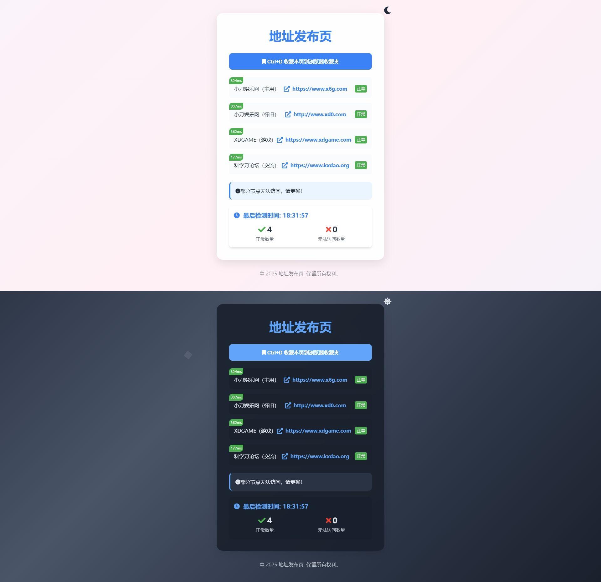 全新UI自适应网址发布页源码,全新UI自适应网址发布页源码,第1张