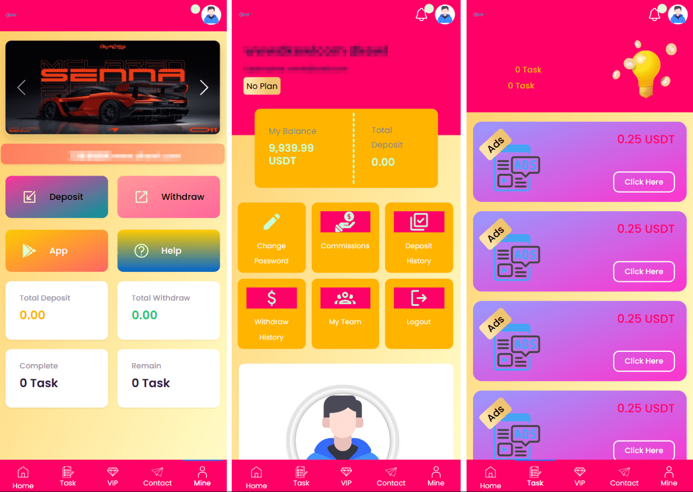 SENNA海外广告奖励投资理财源码/附详细教程,投资理财源码,第1张